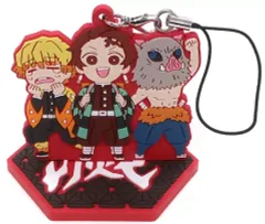 【中古】雑貨 H.炭治郎＆善逸＆伊之助 「鬼滅の刃 ラバースタンドコレクション あみあみ限定版」