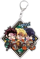 【中古】雑貨 炭治郎＆善逸＆伊之助 ぴた!でふぉめ アクリルキーホルダーぷらす弐 「鬼滅の刃」