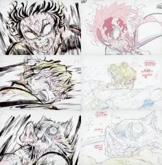 【中古】ポストカード 炭治郎＆善逸＆伊之助 原画ポストカードセット(6枚セット) B 「ワールドツアー上映 鬼滅の刃 上弦集結、そして刀鍛冶の里へ」 劇場グッズ