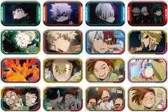 【中古】バッジ・ピンズ 全16種セット 「僕のヒーローアカデミア THE MOVIE ワールドヒーローズミッション まるかくカンバッジ」