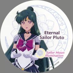 [Used] Mug/Teacup Sailor Pluto Coaster "Pretty Guardian Sailor Moon Illumination -Eternal- in Sagamiko Illumillion" Food Menu Order Bonus