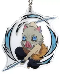 【中古】雑貨 嘴平伊之助 「劇場版 鬼滅の刃 無限列車編 ランダムデフォルメアクリルチャーム」