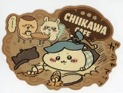 【中古】シール・ステッカー ハチワレ＆モモンガ＆くりまんじゅう トラベルステッカー 「ちいかわ なんか小さくてかわいいやつ ちいかわカフェアンコール開催＠池袋パルコ」
