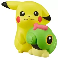 【中古】食玩 トレーディングフィギュア 1.ピカチュウ＆キャタピー 「ポケモンキッズ 思い出のポケモンGET!編」