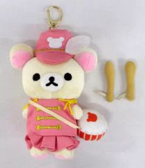 [중고] 잡화 코리락쿠마(벌꿀의 숲의 음악회) 콜라보 외출 봉제 키 체인 [Rilakkuma × TOWER RECORDS 2020]