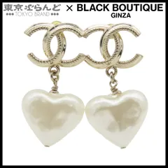 シャネル CHANEL ピアス ゴールド メタル フェイクパール ココマーク ハート GP B22C レディース 101844413