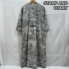 スタンプアンドダイアリー 総柄 バンドカラー 長袖 スカート ワンピース SD94ES26 レディース - ISItems【USED】【古着】【中古】50151553