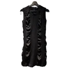 ズッカ zucca ノースリーブワンピース ロング丈 S 黒 ブラック ■FY