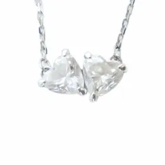スワロフスキー SWAROVSKI ネックレス アクセサリー ラインストーン ハート シルバー色 ■GY18 /MQ
