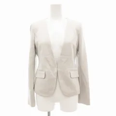 プラステ PLST ノーカラージャケット 総裏地 XS グレー /JS