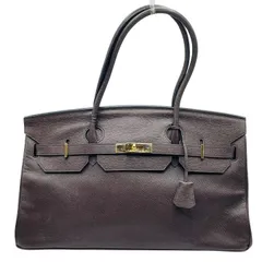 HIGH-CLASS ハイクラス ハンドバッグ レザー ブラウン 40サイズ 保存袋