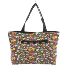 レスポートサック LesportSAC トートバッグ 車柄 ブラウン系 マルチカラー /UO