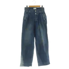 タナカ TANAKA THE WIDE JEAN TROUSERS BLOOM デニムパンツ ワイド 25 ブルー /HK ■OS