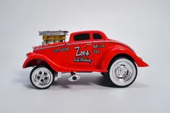 【 レア 】マッスルマシーン Muscle Machines ウィリークーペ Willys Coupe ルース ホットウィール 好きにもおすすめのミニカーのサムネイル