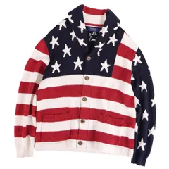 美品 ラルフローレン RALPH LAUREN カーディガン ニット フラッグ 
