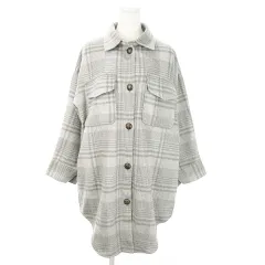 ロデオクラウンズ Rodeo Crowns オーバーシルエット ビッグチェック シャツ 長袖 CPOジャケット 起毛 チェック 総柄 F グレー 420CAB30-0600 /AO4