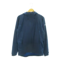 アンダーアーマー UNDER ARMOUR ストレッチウーブンフルジップフーディー 長袖 切替 ロゴ プリント スポーツ S 青 ブルー 1312825 /MN1