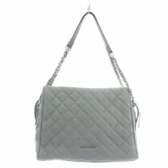 マイケルコース MICHAEL KORS トートバッグ ワンショルダー レザー キルティング チェーン ロゴ シルバー金具 水色 ライトブルー 30T6TR4S9L /XZ ■GY11