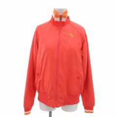 プーマ PUMA 中綿ジャケット ブルゾン 切替 ロゴ刺繍 M オレンジ /FT