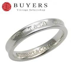【中古】 ティファニー リング・指輪 1837 ナロー シルバー925 約4.6g シルバー アクセサリー メンズ 男性 TIFFANY&Co.