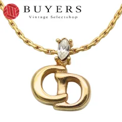 【中古】 クリスチャンディオール ネックレス メタル ゴールド メッキ CDロゴ アクセサリー レディース 女性 Christian Dior