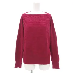 ポールスチュアート PAUL STUART ニット セーター 長袖 ケーブル編み 6 ピンク /JS