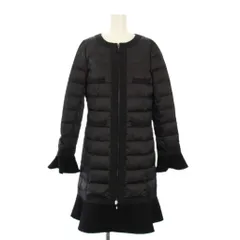 トゥービーシック TO BE CHIC レイヤードダウンコート ノーカラー ロング 40 黒 W5A51-419-09 /KHのサムネイル