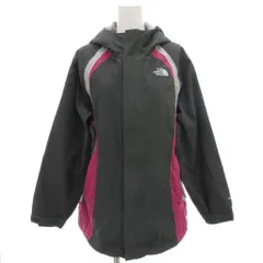ザノースフェイス THE NORTH FACE マウンテンパーカー ナイロンジャケット XL ジップアップ ロゴ刺繍 グレー ピンク /GV ■GY44