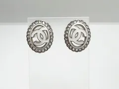 CHANEL シャネル ピアス CCロゴ ラインストーン 2025クルーズ A25C ABE877 B19263 NADEA 美品