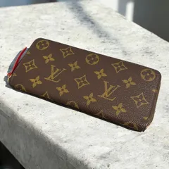 u77 ポルトフォイユクレマンス Louis Vuitton　ルイヴィトン 長財布 モノグラムフーシャ　ラウンド ファスナー