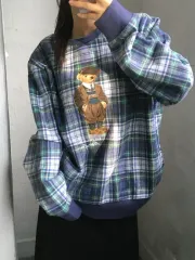 Polo ポロ ラルフローレン 新モデル クマ チェック フリース スウェット