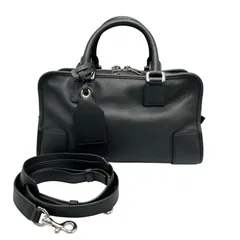 ロエベ LOEWE ハンドバッグ アマソナ28 2way ショルダーバッグ レザー ブラック レディース