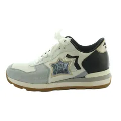 アトランティックスターズ Atlantic Stars スニーカー シューズ 星型 ラメ  37 24.0cm 白 グレー /MI ■OS