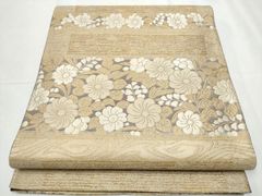 袋帯 しだれ桜 未使用品 正絹 六通 ロングサイズ HOT139 - メルカリ