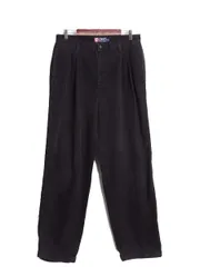 【お得なクーポン配布中!】 90s チャップス ラルフローレン 太畝 コーデュロイ パンツ メンズ 34 32 オールド ポロ テーパード スラックス ツータック 裾ダブル コーズ