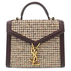 SAINT LAURENT PARIS サンローラン パリ Baby Cassandra ベイビーカサンドラ ツイードショルダーバッグ 623930 ベージュ バーガンディのサムネイル