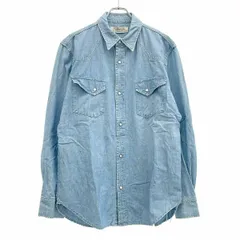 REMI RELIEF レミレリーフ デニムウエスタンシャツ  サックスブルー XXL