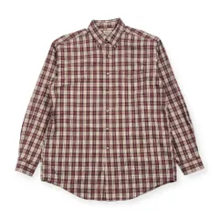 90s L.L.Bean エルエルビーン チェック オックスフォード BD ボタンダウン 長袖シャツ M/レッド系 メンズ ビンテージ