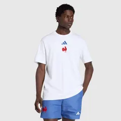 【送料無料・匿名配送】アディダス adidas ラグビー フランス代表 Tシャツ 白 並行輸入 新品 日本未発売