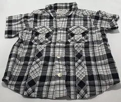 ☆セット割対応☆ コムサイズム ベビー 半袖 シャツ チェック 80cm（997）