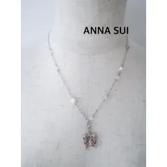 ANNA SUI　 アナスイ　バタフライネックレス　シルバー　アクセサリー　送料込み　6462421