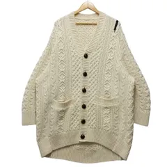 TAKAHIRO MIYASHITA THE SOLOIST. ダブルジップ バルーンシェイプド アランパターン カーディガン アイボリー サイズ 44 正規品 / 53642のサムネイル