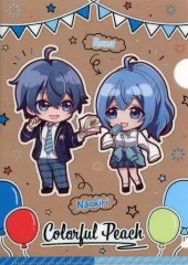 【中古】クリアファイル なおきり＆るな オリジナルA5サイズクリアファイル 「ファミリーマート×カラフルピーチ キャンペーン ～カラフルピーチ学園始まるよ!～」 ビタミン・機能性飲料コース対象商品購入特典