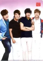 【中古】クリアファイル(男性アイドル) SUPER JUNIOR A4クリアファイル(背景：パープル/4人) ロッテ免税店来店特典