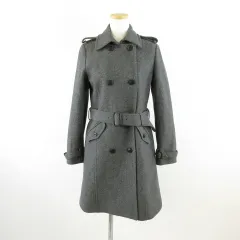 ビームスライツ BEAMS Lights ステンカラーコート ミドル丈 長袖 グレー 36 *A320