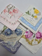 【新品】PIERRE BALMAIN レディースハンカチ 4枚セット お買い得品