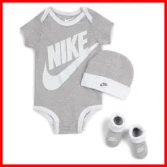 【特価商品】[ナイキ] ベビー ロンパース ニット帽 ソックス３点セット BOX付