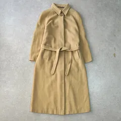 バーバリー ロンドン ウール ステンカラーコート ロングコート ベージュ レディース
