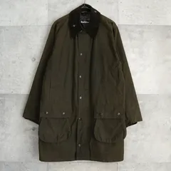 バブアー ロゴ コーデュロイ襟 オイルドジャケット カーキ メンズ