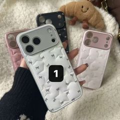 pium 千鳥柄フロントリボンiPhoneケース iPhone15 - メルカリ